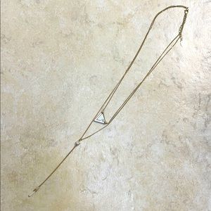 Layered gold necklace